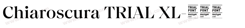 Chiaroscura TRIAL XL字体转换